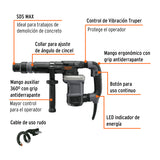 MARTILLO DEMOLEDOR SDS MAX 6KG 14J, 1200W, 220V EXPERT
