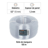 MANGUERA TRANSPARENTE 1/2' NIVEL EN ROLLO DE 100 M, TRUPER