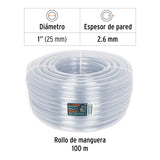 MANGUERA TRANSPARENTE 3/4' INDUSTRIAL ROLLO DE 100 M, TRUPER