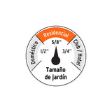 MANGUERA 5/8' SUPER REFORZADA 4 CAPAS 25 M CONEXIONES METAL