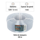 MANGUERA TRANSPARENTE 5/16' NIVEL EN ROLLO DE 100 M, TRUPER