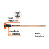 MARRO OCTAGONAL 6 LB, MANGO DE MADERA 36', TRUPER