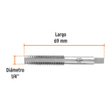 MACHUELO SEMICÓNICO 1/8' X 40 CUERDA GRUESA, TRUPER