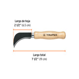 CUCHILLO 7-1/2' PARA LINÓLEO, TRUPER