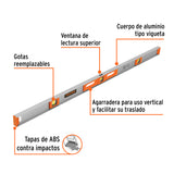 NIVEL PROFESIONAL DE 48' CON PROTECCIÓN DE ABS, TRUPER