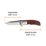 NAVAJA ABATIBLE 4-3/4' MANGO DE MADERA, TRUPER