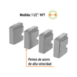 JUEGO DE 4 PEINES DE 1-1/2' PARA TARRAJAS T-852X, EXPERT