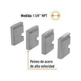 JUEGO DE 4 PEINES DE 1-1/4' PARA TARRAJAS T-852X, EXPERT
