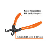 PINZA PUNTA A 90° 6-3/4' PARA CERRAR ANILLOS, MANGO DE PVC
