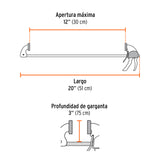 PRENSA DE AJUSTE RÁPIDO 12' USO RUDO, CUERPO NYLON, EXPERT