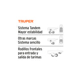 PATÍN TRASPALETA 2.5 TON CON RUEDAS DE POLIURETANO, TRUPER