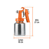 PISTOLA P/PINTAR BAJA PRESIÓN, NARANJA, ENTRADA SUP, TRUPER