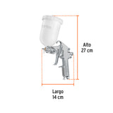 PISTOLA P/PINTAR GRAVEDAD LVMP VASO PLÁSTICO, 1.7 MM, TRUPER