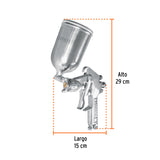 PISTOLA P/PINTAR GRAVEDAD LVMP VASO ALUMINIO, 1.4 MM, TRUPER