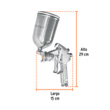 PISTOLA P/PINTAR GRAVEDAD LVMP VASO ALUMINIO, 1.7 MM, TRUPER
