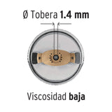 PISTOLA P/PINTAR GRAVEDAD HVLP VASO PLÁSTICO, 1.4 MM, TRUPER