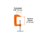 PRENSA 2' DE HIERRO DÚCTIL PARA CARPINTERÍA, TRUPER