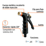 PISTOLA PARA RIEGO DE 2 FUNCIONES METÁLICA CON RECUBRIMIENTO