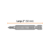 ESTUCHE CON 5 PUNTAS DE CRUZ PH0 LARGO 2', TRUPER EXPERT