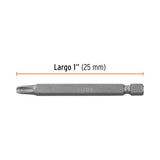 ESTUCHE CON 5 PUNTAS DE CRUZ PH3 LARGO 3', TRUPER EXPERT