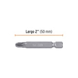 ESTUCHE CON 5 PUNTAS POZIDRIV PZ3 LARGO 2', TRUPER EXPERT