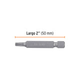 ESTUCHE CON 5 PUNTAS TORX T20 LARGO 2', TRUPER EXPERT