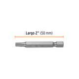 ESTUCHE CON 5 PUNTAS TORX T25 LARGO 2', TRUPER EXPERT