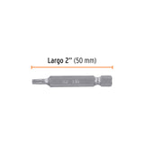 ESTUCHE CON 5 PUNTAS TORX T10 CON SEGURO LARGO 2', EXPERT