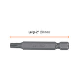 ESTUCHE CON 5 PUNTAS TORX T25 CON SEGURO LARGO 2', EXPERT
