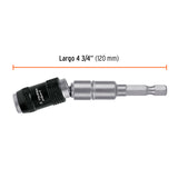 EXTENSIÓN MAGNÉTICA ARTICULADA 4 3/4", PARA PUNTAS, EXPERT