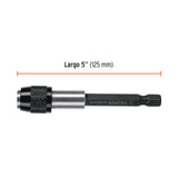 EXTENSIÓN MAGNÉTICA 5", PARA PUNTAS, CAMBIO RÁPIDO, EXPERT