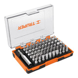 JUEGO DE 61 PUNTAS MIXTAS LARGO 1" EN ESTUCHE PLÁSTICO