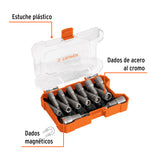 JUEGO DE 14 DADOS MAGNÉTICOS PARA TALADRO,TRUPER