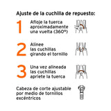 CUCHILLAS DE REPUESTO PARA CORTAPERNOS 36', TRUPER