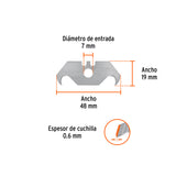 DISPENSADOR CON 10 CUCHILLAS PARA ACRÍLICO PARA NV-7X Y NM-6