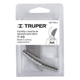 REPUESTO DE CUCHILLA Y RESORTE PARA TIJERA T-45, TRUPER