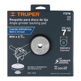 RESPALDO PARA DISCOS DE LIJA 7', EJE M14, TRUPER