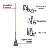 RASPADOR FORJADO DE 7', MANGO LARGO DE 54', TRUPER