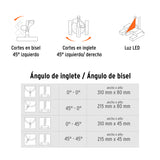 SIERRA DE INGLETEADORA 10" DE 1900 W COMPUESTA, 220V, TRUPER