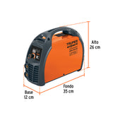 SOLDADORA INVERSORA 130A, BI-VOLTAJE 127/220V, TRUPER