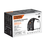SOLDADORA INVERSORA 200A, BI-VOLTAJE 127/220V, TRUPER