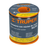 SOLDADURA CON NÚCLEO RESINA 50/50, TUBERÍA HIDRÁULICA, 450 G