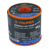 SOLDADURA CON NÚCLEO RESINA 95/5, TUBERÍA DE GAS, 450 G