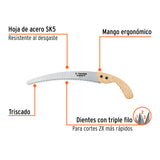 SERRUCHO DE PODA 13',HOJA CURVA,7 DPP, MANGO MADERA, EXPERT
