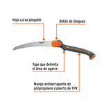 SERRUCHO PLEGABLE 10' HOJA CURVA 5 DPP MANGO PLÁSTICO,TRUPER
