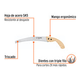 SERRUCHO DE PODA 12',HOJA CURVA,6 DPP, MANGO MADERA, TRUPER