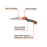 SERRUCHO PLEGABLE 7' HOJA RECTA 11 DPP MANGO PLÁSTICO,TRUPER