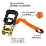 JUEGO DE 2 SUJETADORES CON MATRACA CARGA MÁXIMA 1125 KG