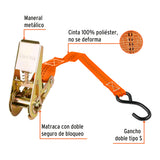 JUEGO DE 2 SUJETADORES CON MATRACA CARGA MÁXIMA 675 KG
