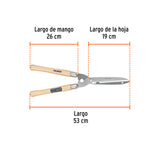 TIJERA PARA PODA 53 CM, LIGERA, MGOS DE MADERA, TRUPER